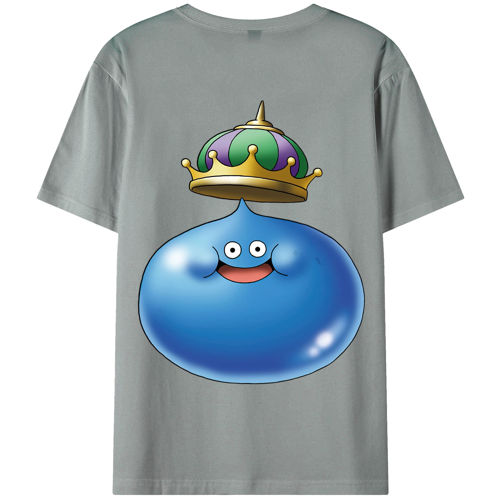 （画像用） ドラゴンクエスト Doragon Kuesuto Dragon Quest 綿100％ メンズ半袖Tシャツ（バックプリント） 通気性